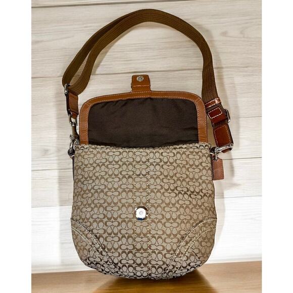 Y2K Coach Mini Signature Jacquard Convertible Bag - Picture 6 of 12